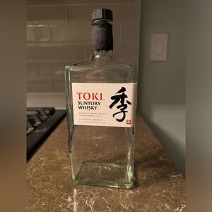 TOKI suntory whisky empty bottle